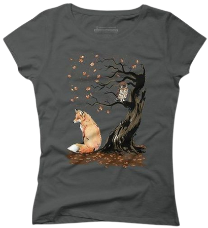grey fox autumn shirt