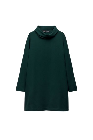MINI SHIFT DRESS - Green / Blue | ZARA United States