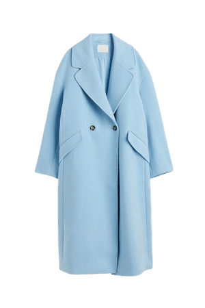 Coat - Light blue - Ladies | H&M US