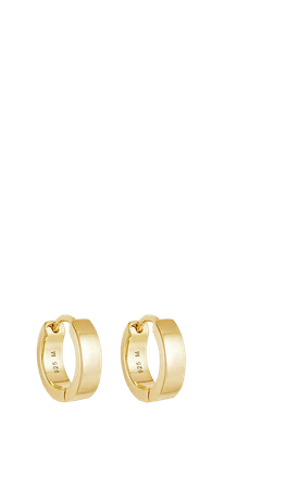 MISSOMA - Chubby 18ct yellow gold-plated vermeil sterling-silver huggie earrings | Selfridges.com