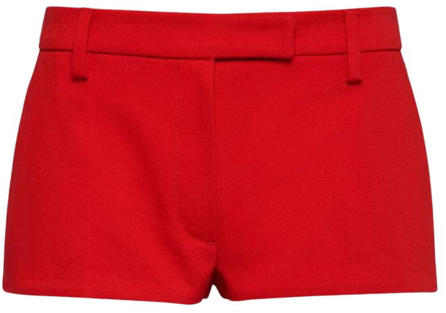 Prada Cotton Mini Shorts - Farfetch