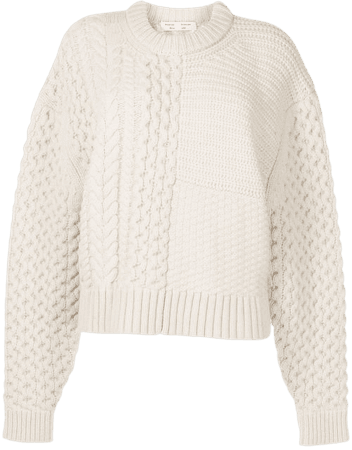 Proenza Schouler White Label mix-knit wool-blend jumper