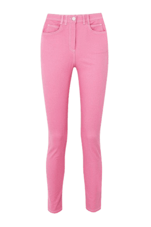 High-rise Skinny Jeans - Pink