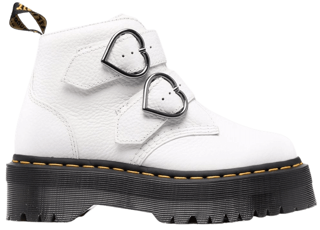 Shop Dr. Martens Devon Heart leather boots with Express Delivery - FARFETCH