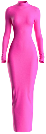 Lola hot pink bodycon maxi dress