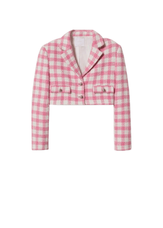 Crop tweed jacket - Women | Mango USA