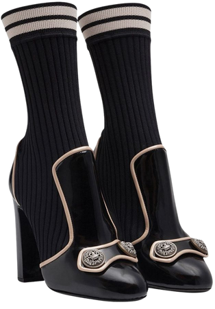 Dolce & Gabbana knit socks ankle boots black CT0623AJ853 - Farfetch