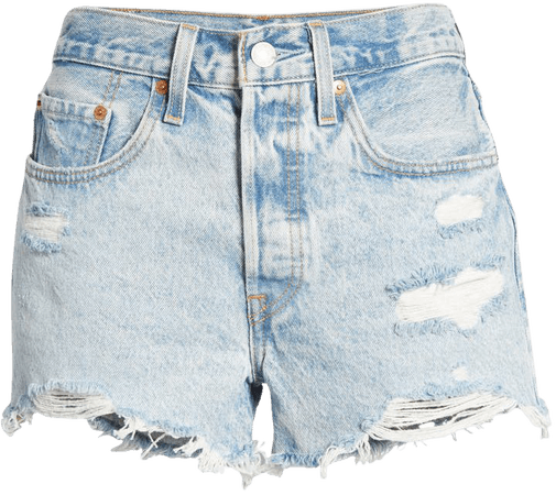 Levi's® 501™ Ripped Cutoff Denim Shorts (Athens Swell) | Nordstrom