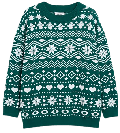 Festive sweater - Green - Jumpers - Monki WW