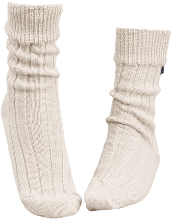 cream socks