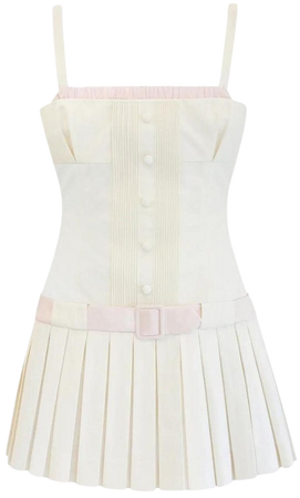 Le Playsuit in Cream and Soft Pink ORSEUND IRIS