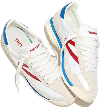 Tretorn Suede Rawlins3 Sneakers in Red, White and Blue