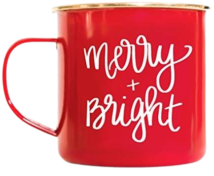 Amazon.com | Sweet Water Decor Merry and Bright Campfire Mug Large Red Tea Cup Coffee Lover Coffee Mug Christmas Gift For Her Hot Chocolate Holiday Gifts Accessories Stocking Stuffer Mugs Cozy Winter Decorations: Coffee Cups & Mugs