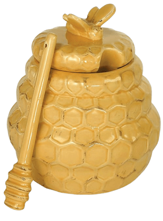 Boston International Honeycomb 2-Piece Honey Pot and Dipper Set | Bed Bath & Beyond