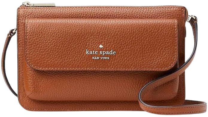 Kate Spade New York handbag for women Leila small flap crossbody bag, Warm Gingerbread: Handbags: Amazon.com