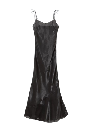 Yoko Sheer Slip Maxi Dress - Black - Weekday WW
