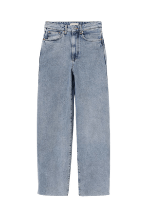 Wide High Jeans - Blue