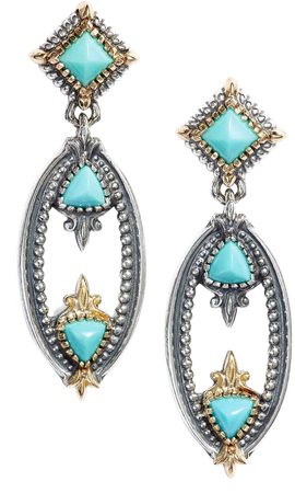 Konstantino Turquoise Oval Drop Earrings | Nordstrom