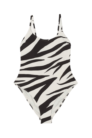 Swimsuit with Padded Cups - White