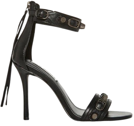 PRECIOUS Black Studded Stiletto Heel | Women's Heels – Steve Madden