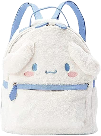 Amazon.com | Cute Girl Plush Bag Backpacks for School, 3D Kawaii Animal Cartoon Schoolbag for Girl Bookbag School Supplies, White Dog | Kids' Backpacks