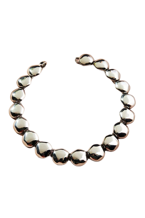 Flattened Ball Collar Necklace | Anthropologie