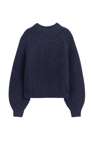 Wool Sweater - Dark blue - Ladies | H&M US