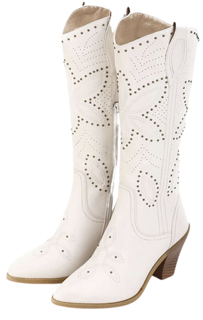 embroidered white cowgirl boots