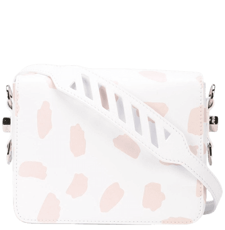 Shop white Off-White OFF-WHITE x The Webster abstract print shoulder bag with Express Delivery - Farfetch