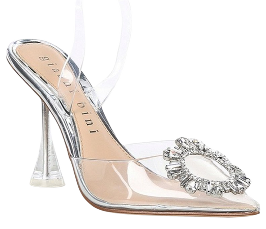 clear & sparkle heel