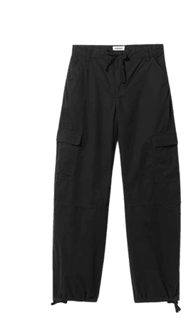 Getty Cargo Trousers - Black - Weekday WW