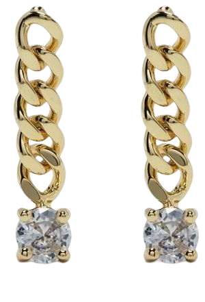 Kenneth Jay Lane crystal-embellished Curb Chain Earrings - Farfetch