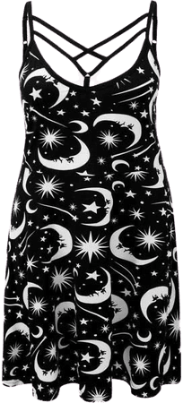 killstar moon stars dress