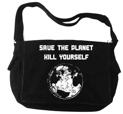 Destrukture Save The Planet Messenger Bag – Vampirefreaks Store
