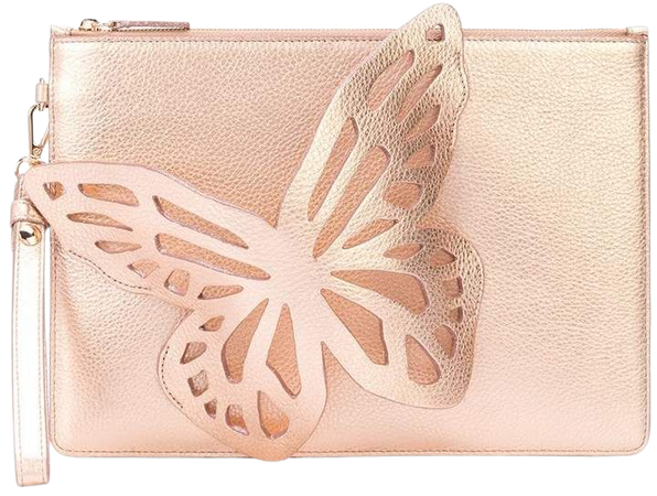 3D butterfly detail clutch
