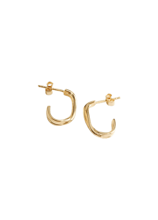 Oval Mini Hoop Earrings - Gold - Hoops - & Other Stories US