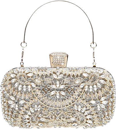 DA BODAN Womens Sparkly Rhinestone Sequin Glitter bag Clutch Evening Handbag Shoulder Bags Purse for Wedding Party Prom: Handbags: Amazon.com