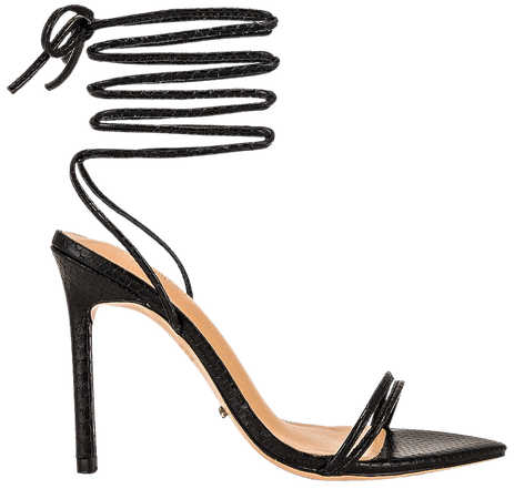 Tony Bianco Millie Sandal in Black Snake | REVOLVE