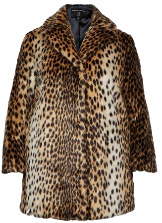 Curve Brown Leopard Print Faux Fur Coat | Dorothy Perkins