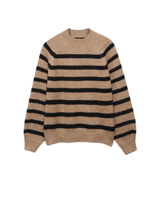 Round-neck striped sweater - Women | Mango USA