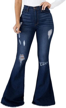 SeNight Bell Bottom Jeans for Women Bell Bottom Jeans Womens Flared Bell Bottoms Pants at Amazon Women's Jeans store