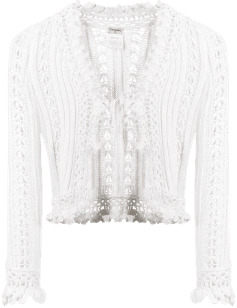 Chanel Pre-Owned tied crochet cardigan white MZ1912783 - Farfetch