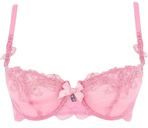 pink lace bra