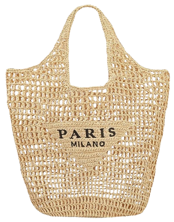 Paris Milano Straw Bag