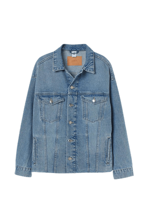 Oversized Denim Jacket - Denim blue - Ladies | H&M US