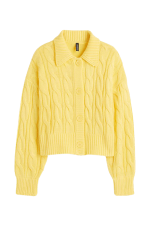 collared Yellow H&M corporate pastel goth pop kei US