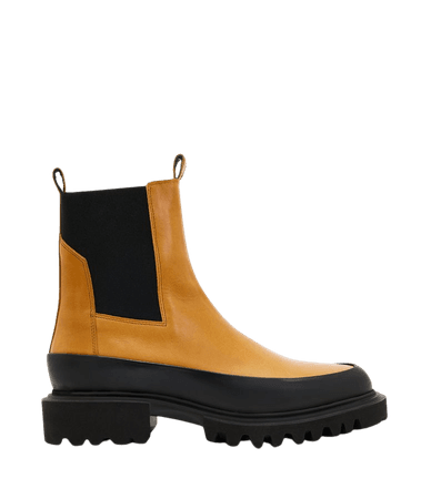 ALLSAINTS US: Womens Harlee Leather Boots (tan_brown)