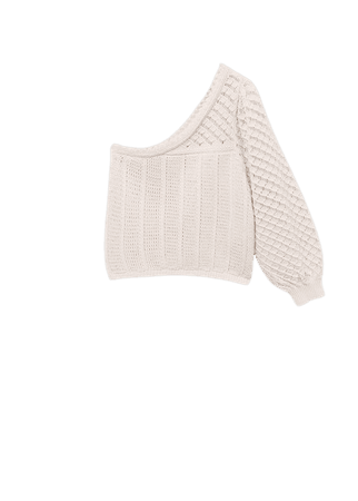 Asymmetric knit sweater - Women | Mango USA