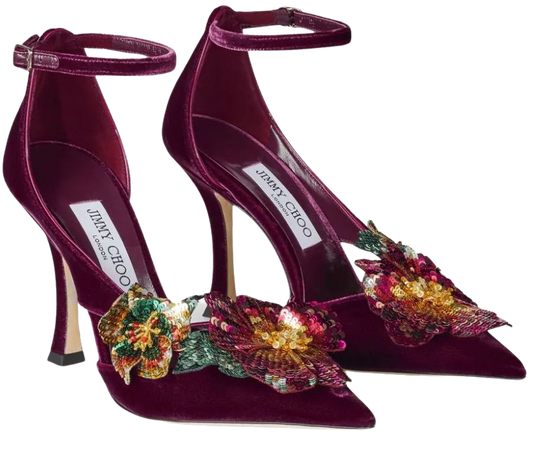 Jimmy Choo Zapatos De Tacón Azara Con Aplique Floral - Farfetch