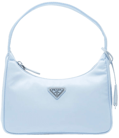 prada celeste blue nylon bag